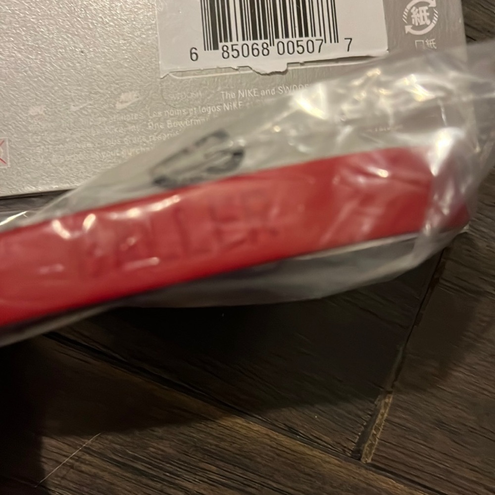 Nike Baller ID bands wristbands bracelets new vintage red black white adult - Picture 4 of 5